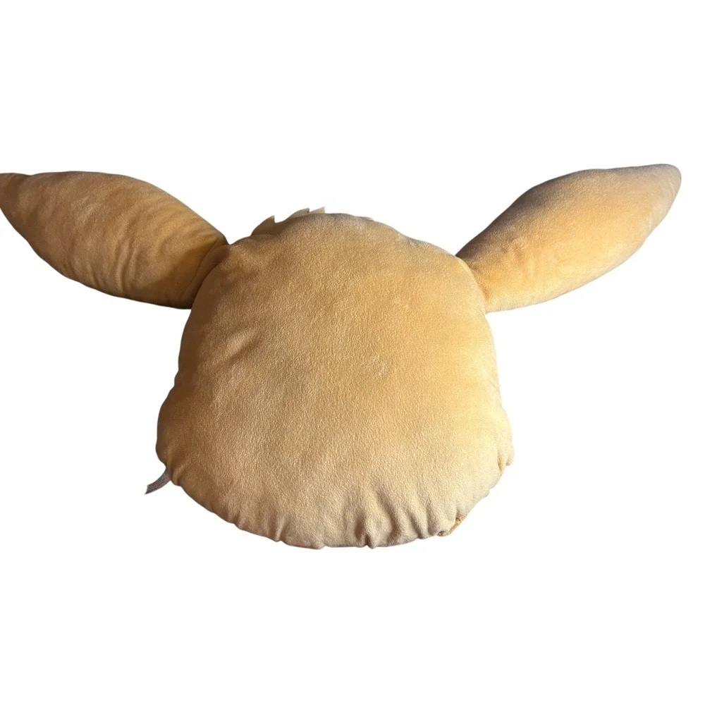 Pokemon Eevee Plush Pillow Tan Black Character Head Decorative Soft Toy 2021